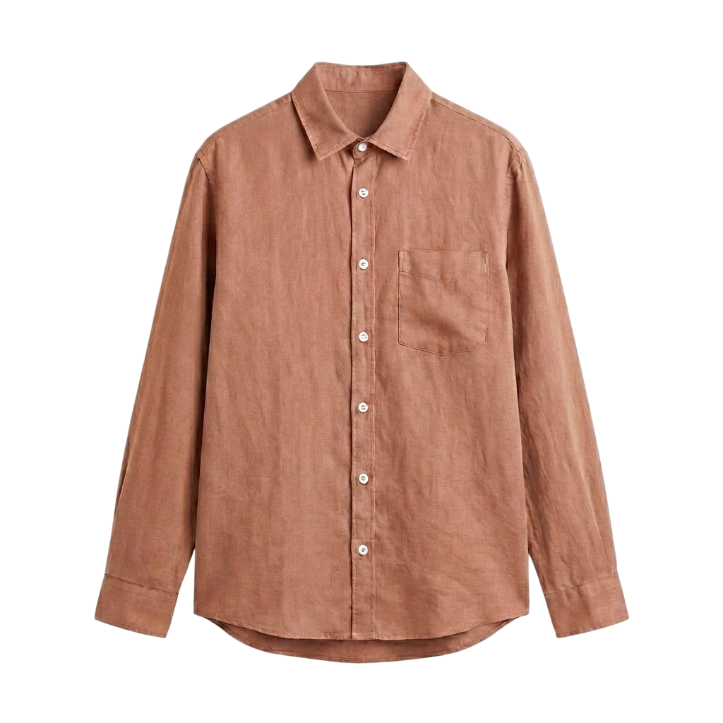 Camisa de Lino & Algodón Rose Lugano