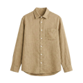Camisa de Lino y Algodón - Sand Beige